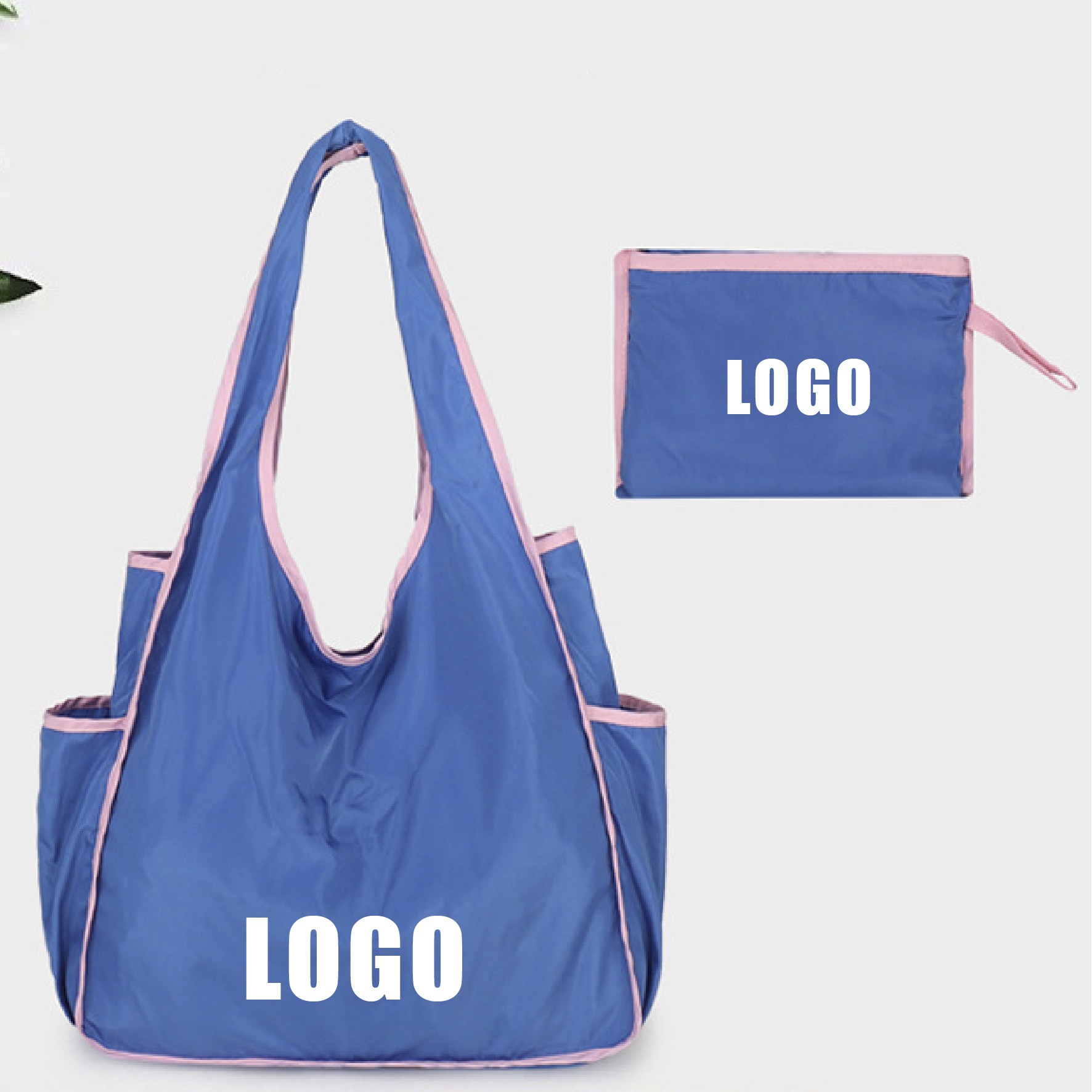 拼色大容量折疊袋